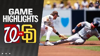 Nationals vs Padres Game Highlights 62624  MLB Highlights [upl. by Murton]