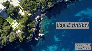 Cap dAntibes beach and Antibes Marina Côte d’Azur 2019 [upl. by Asemaj776]