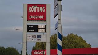 Fuel Prices in Hulst Netherlands October 17 2021 [upl. by Larkin]