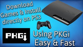 How To Install Games with PKGi on PS3 [upl. by Dnomzed139]