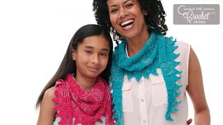 Crochet Kerchief  EASY  The Crochet Crowd [upl. by Walford]