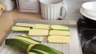 Oven Fried Zucchini Recipe 81512  Day 3 Vegan Vegetarian [upl. by Lesna]