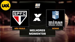 NBB CAIXA MELHORES MOMENTOS SÃO PAULO 75 X 83 MINAS [upl. by Assetak]