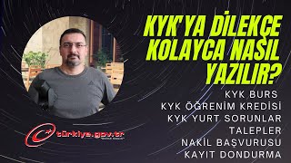 KYKYA DİLEKÇE İLE BAŞVURU NASIL YAPILIR KYK DİLEKÇE YAZMA [upl. by Stranger]