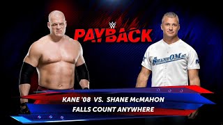 WWE 2K24 Glitch Referee Misses 3 Pinfalls in Kane vs Shane McMahon Falls Count Anywhere Match [upl. by Hussey680]