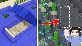 SECRET UNDERWATER BASE in Minecraft PE [upl. by Desirea]