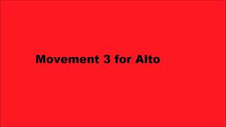 Gloria  3rd Movement for Alto [upl. by Kitti]