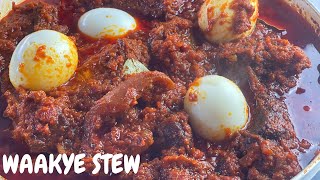 GHANAIAN WAAKYE STEW MADE EASY  step by step tutorial [upl. by Leod]