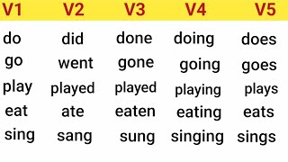 সহজে মনে রাখুন V1 V2 V3 V4 V5 Verb forms  Digital Study [upl. by Beatrisa]