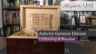 Adorini Genova Deluxe Humidor Unboxing amp Review Full Kitout Luxury [upl. by Sacttler]