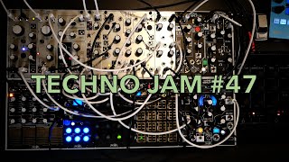 Techno Jam 47 Make Noise modular system Korg drumlogue [upl. by Leia487]