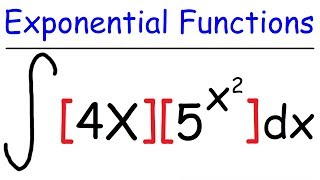 Indefinite Integral of Exponential Functions  Calculus [upl. by Philemon]