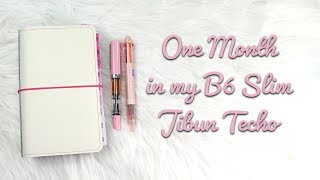 One Month in My B6 Slim Jibun Techo [upl. by Henning384]