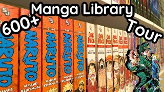 Manga Library Tour 2023 600 Volumes [upl. by Allsun849]