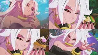 DRAGON BALL FIGHTERZ Android 21 Eats Everyone [upl. by Assedo452]