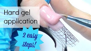 Hard gel application on forms for beginners [upl. by Hazel163]