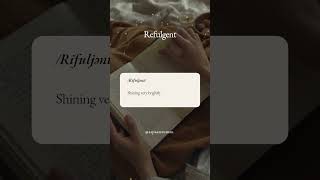 Refulgent daily vocabulary [upl. by Fredella]