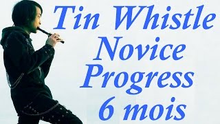 TIN WHISTLE  ADULT BEGINNER PROGRESS 6ème mois [upl. by Monetta]