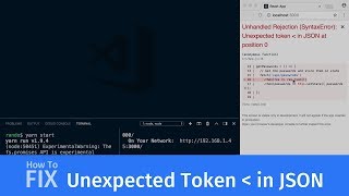 How to fix Unexpected Token in JSON error for web developers [upl. by Ldnek]