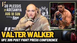 Valter Walker CALLS OUT Justin Tafa during the UFC 305 Post Fight Press Conference [upl. by Hessler39]