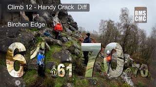 Climb 12  Day 3  Handy Crack  Birchen Edge  Peak District [upl. by Namia]