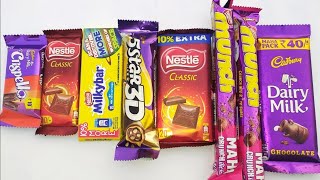 Lots of Chocolate  dairy Milk  Nestle Classic  Milky Bar  5 Star Chocolate  Unboxing  ASMR [upl. by Catha456]