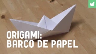 Cómo hacer un barco de papel  Origami [upl. by Venola]