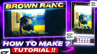 Trending Brown Rang Montage Edit TUTORIAL 🔥  Free Fire CAPCUT Editing 📲🥵 [upl. by Sayre]