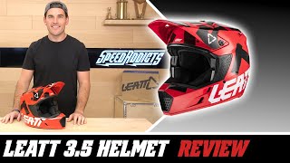 Leatt Moto 35 Helmet Review at SpeedAddictscom [upl. by Elnukeda817]