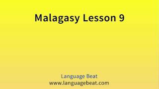 Learn Malagasy  Lesson 9  Malagasy Phrases for Beginners [upl. by Eicyak]