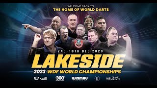 WDF World Darts Championship Live Session 1 2 10 December 2023 [upl. by Naitsihc91]