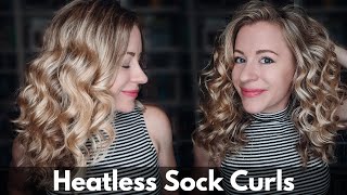 Heatless Sock Curls  Refresh [upl. by Cissy98]