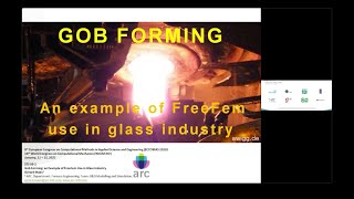 Gob Forming  An example of FreeFEM use in the glass industry [upl. by Hacissej]