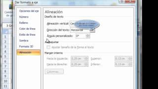 Dar formato al eje horizontal de un gráfico interactivo en Excel 2007 [upl. by Gilges]