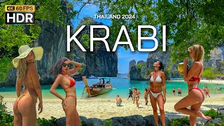 🇹🇭 4K HDR  Walking Krabi Thailand The Worlds Most Beautiful Place 2024  With Captions [upl. by Ed]