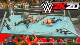 WWE 2K20  Braun Strowman VS Big Show  OMG Ring Collapsed  WWE 2K20 PS4 Gameplay [upl. by Chavaree]