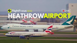 Heathrow Airport Live  STORM WINDS Friday 29th March 2024 [upl. by Esina]