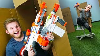 NERF Hide in a Box Challenge [upl. by Holland]