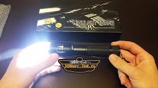 Lanterna Led Cree XML T6 Test Review Flashlight [upl. by Lleznov407]