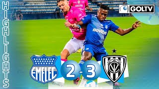 Emelec 2  3 Independiente del Valle  GOLES  Liga Pro Ecuador [upl. by Nyleahcim834]