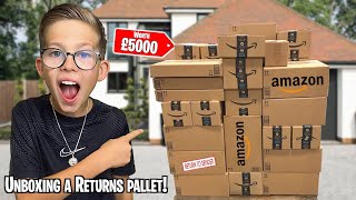 UNBOXING a AMAZON RETURNS PALLET WORTH £5000 WE PAID £500 [upl. by Enovaj38]