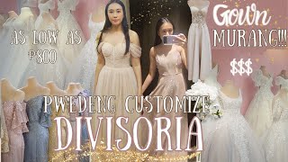 Murang gown as Low As ₱800 in 168 Divisoria shopping mall Wedding gown prom and more [upl. by Adlesirhc]