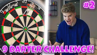 KANN ICH ENDLICH DEN 9 DARTER WERFEN 😱🎯 9 Darter für Anfänger Challenge 2 [upl. by Fredenburg]