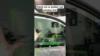 Hand cut vs plotter cut window tint [upl. by Lynea482]