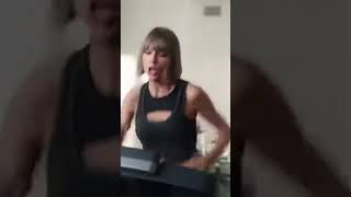 Taylor Swift  Down Bad  falling on a treadmill [upl. by Gem]