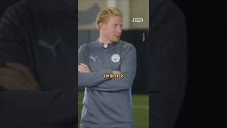 DE BRUYNE disagrees with DOKU over PACE ⚡️ football soccer shorts [upl. by Naugal]