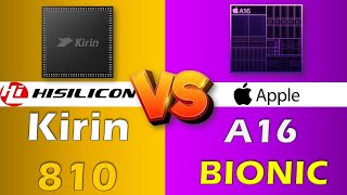 HISILICON KIRIN 810 VS APPLE A16 BIONIC [upl. by Anrym656]