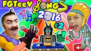 FGTEEV SONGS 2016 2 w LEGO BatMan Songs for Kids ROBLOX POKEMON SLITHERIO Games YOUTUBE REWIND [upl. by Verine460]