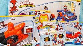 Spidey And His Amazing Friends Toys Unboxing ASMR Toy Car Cartoon SPIDERMAN [upl. by Hayes]