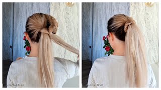 😱You HAVE to TRY this EASY PONYTAIL HACK [upl. by Hilde]